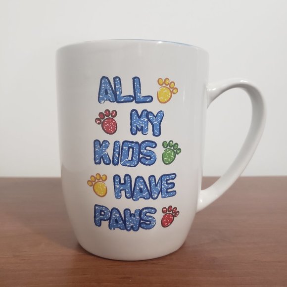 Animal Mama Mug All My Kids Have Paws PetRageous Designs Handcrafted Stoneware - Picture 1 of 6